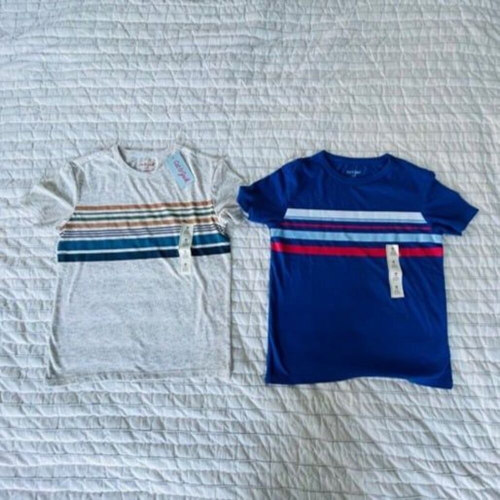 Lot of 2 Cat & Jack Boys Shirts Size Medium 8 NWT